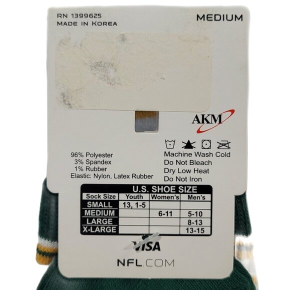 NFL Green Bay Packers Socks Size Medium - Picture 5 of 5